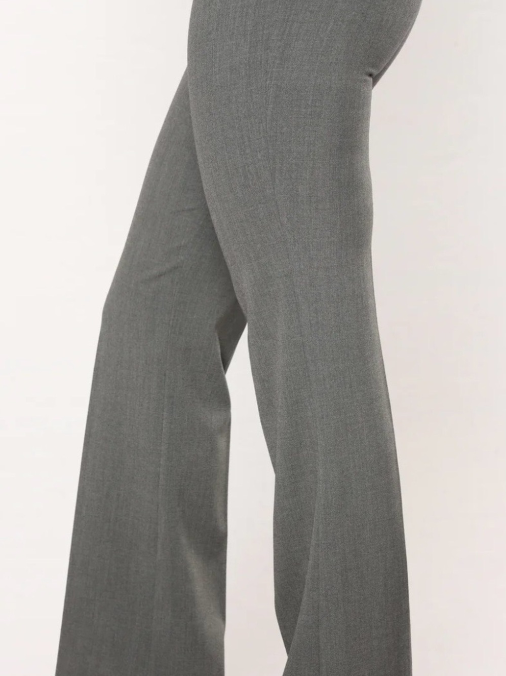 Fashion Nova Charcoal Gray Wide-Leg Trousers